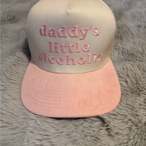 Trendy Pink and Cream Women's Cap
